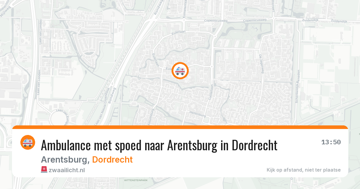 Ambulance met spoed naar Arentsburg in Dordrecht — 7 apr 2026