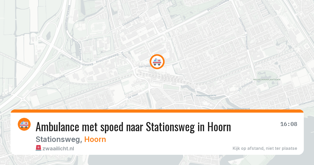 Ambulance met spoed naar Stationsweg in Hoorn — 30 jan 2026