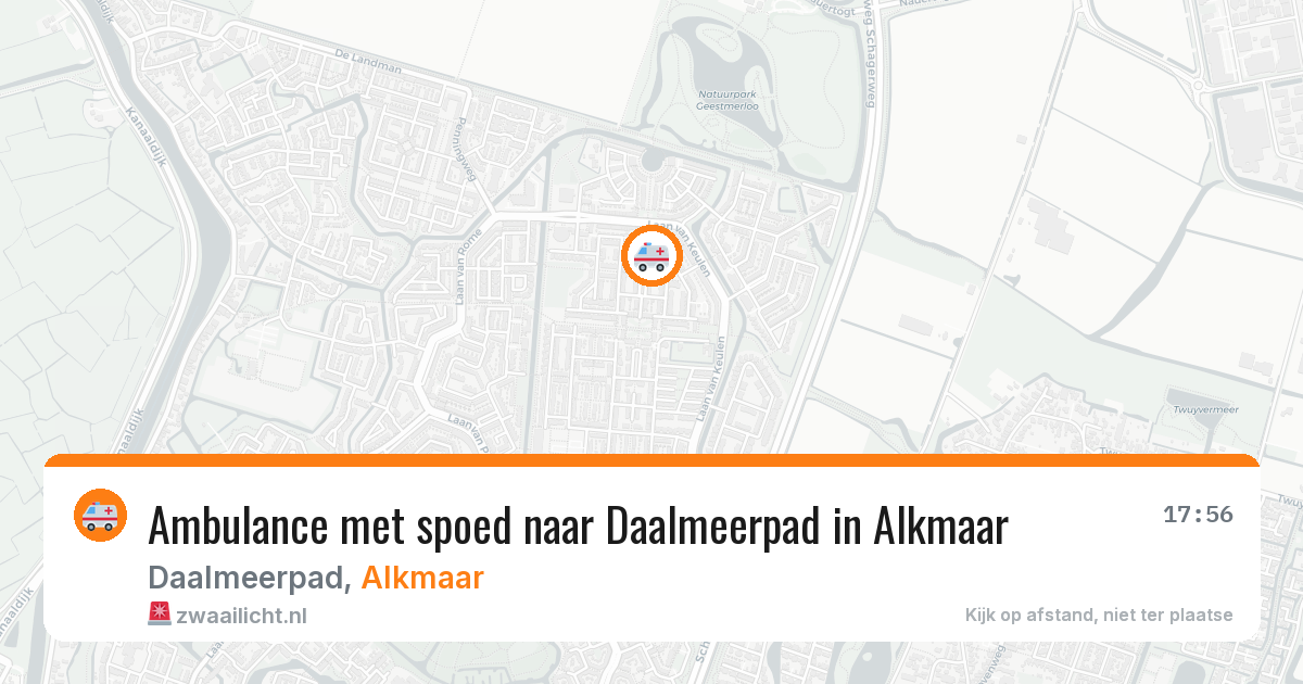 Ambulance met spoed naar Daalmeerpad in Alkmaar — 4 jul 2026
