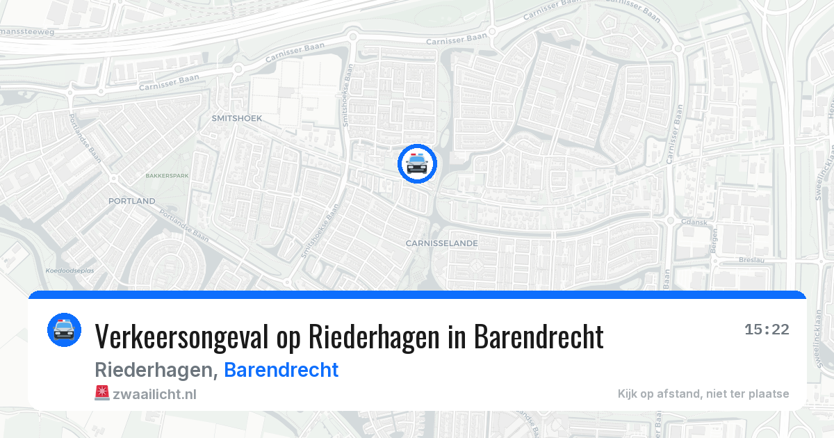 Verkeersongeval op Riederhagen in Barendrecht — 2 jul 2026