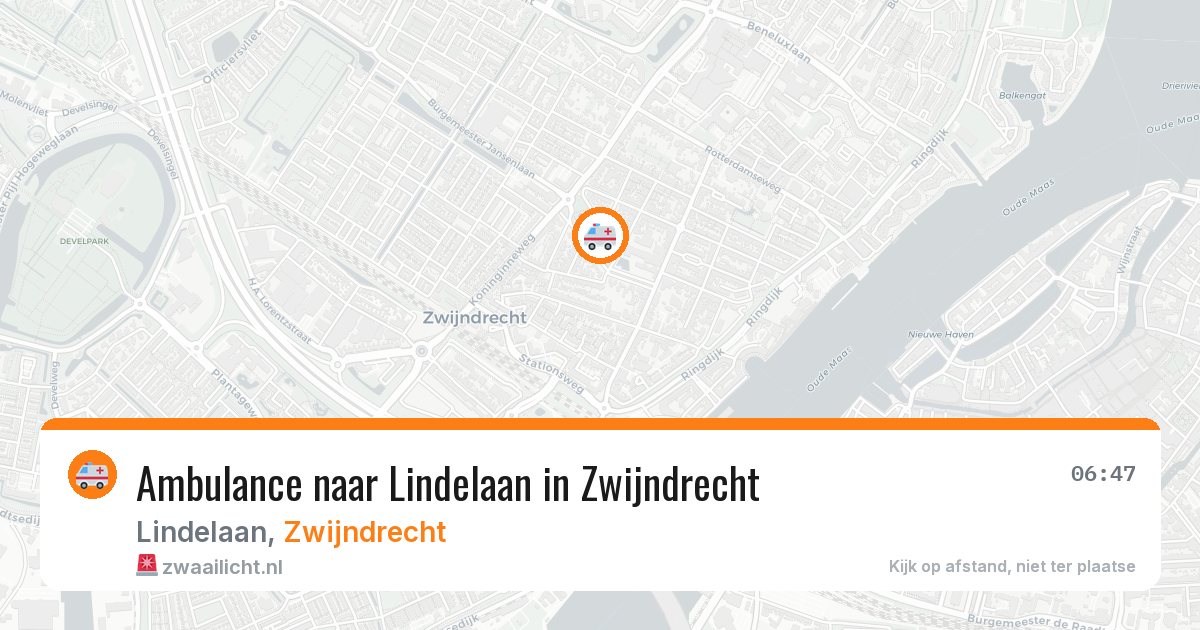 Ambulance naar Lindelaan in Zwijndrecht — 30 jun 2026