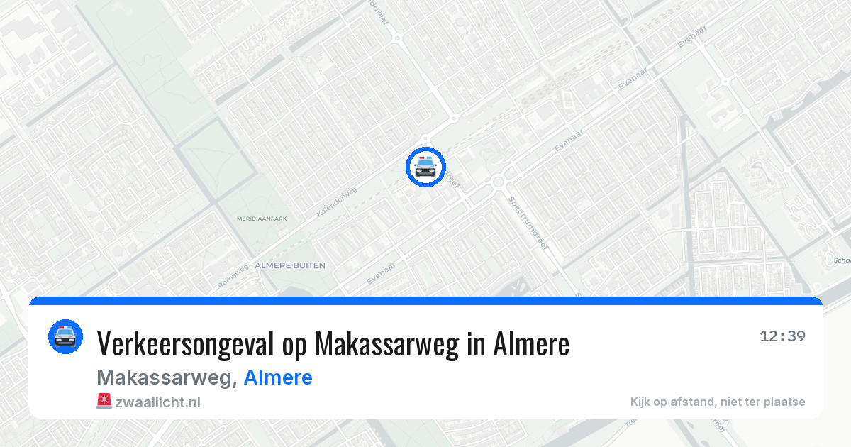 Verkeersongeval op Makassarweg in Almere — 28 apr 2026