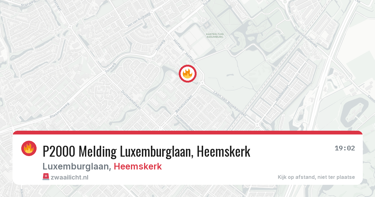 P2000 Melding Luxemburglaan, Heemskerk — 6 apr 2026