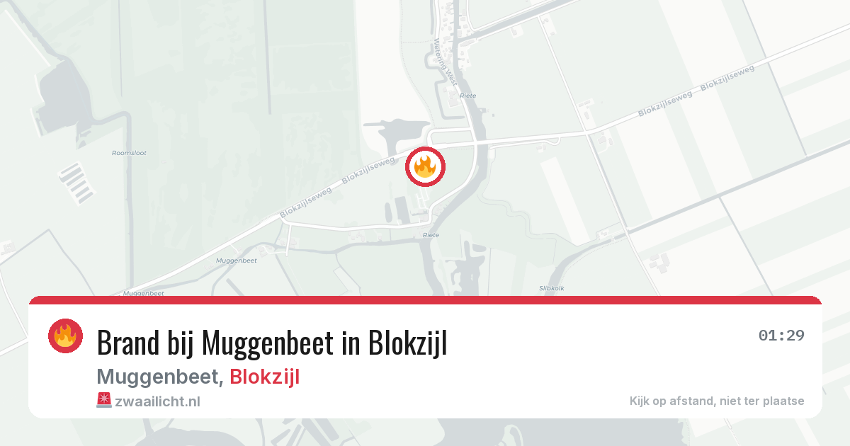 Brand bij Muggenbeet in Blokzijl — 29 mrt 2026