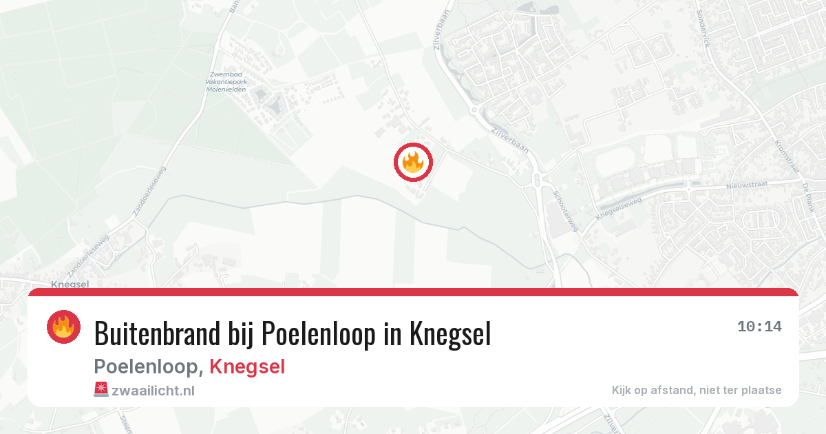 Buitenbrand bij Poelenloop in Knegsel — 24 mei 2026