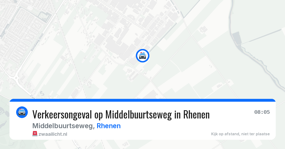 Verkeersongeval op Middelbuurtseweg in Rhenen — 25 mrt 2026