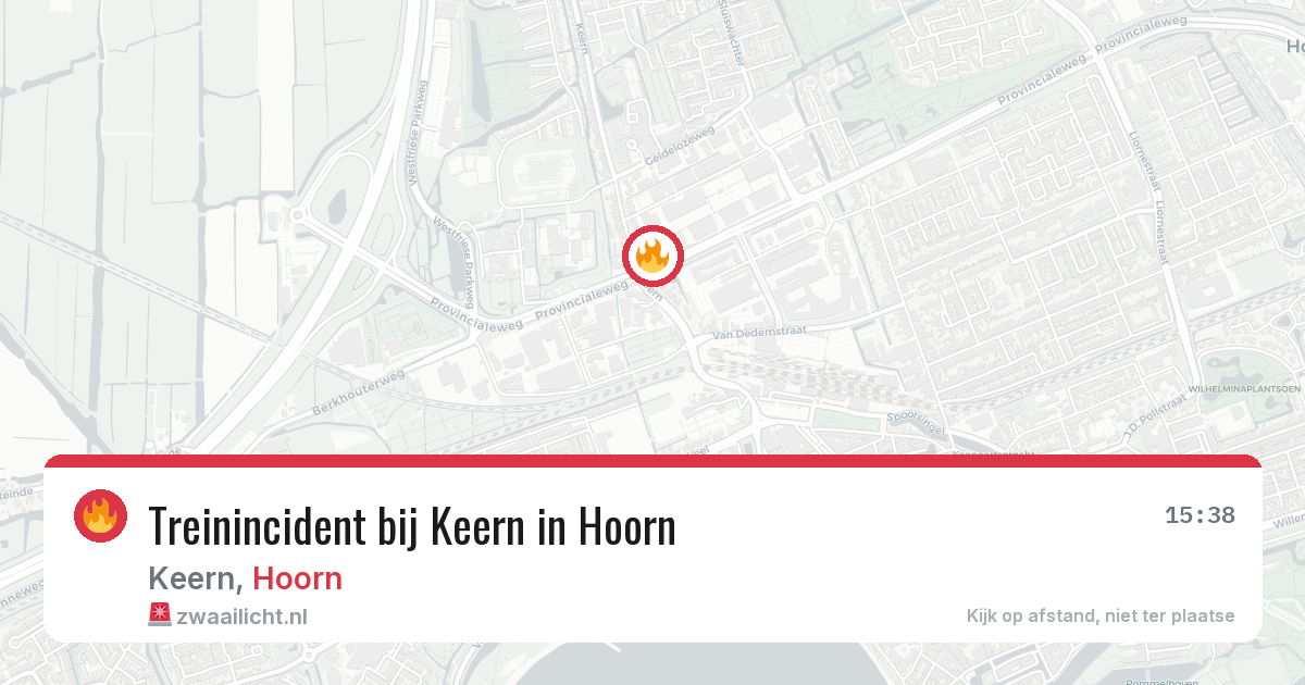 Treinincident bij Keern in Hoorn — 12 mei 2026