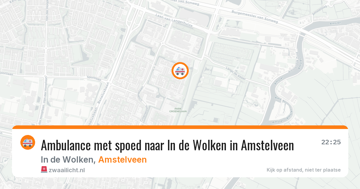 Ambulance met spoed naar In de Wolken in Amstelveen — 14 mei 2026