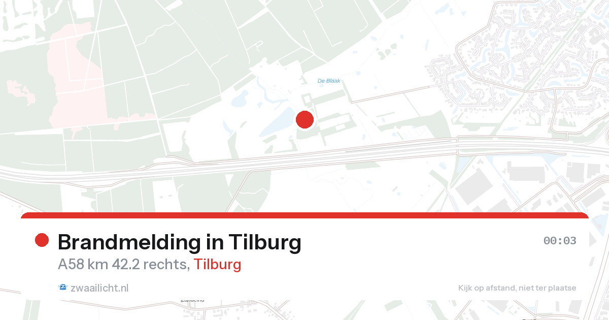 Brandmelding in Tilburg — 27 aug 2026