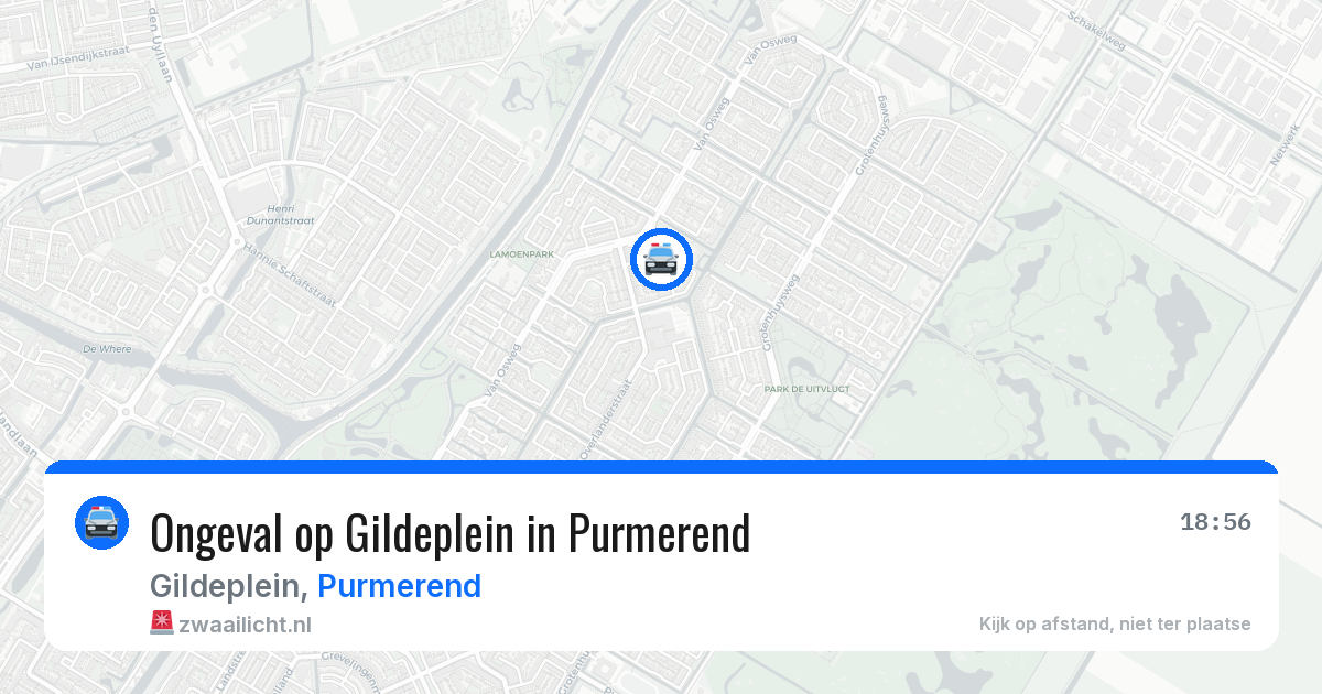 Ongeval op Gildeplein in Purmerend — 11 mei 2026