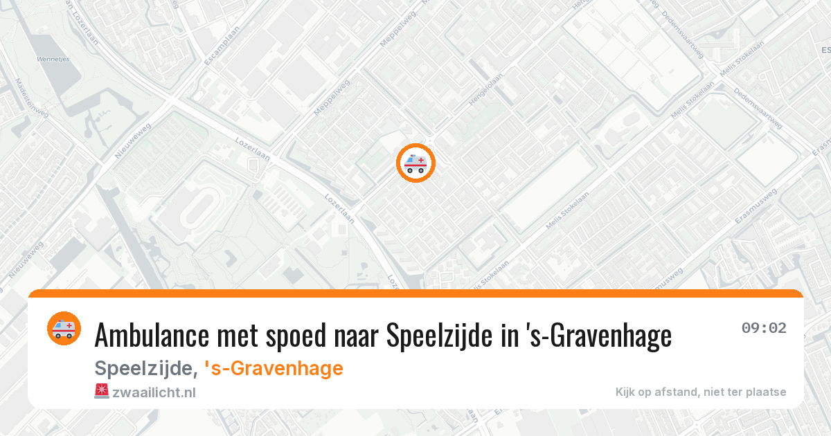 Ambulance met spoed naar Speelzijde in 's-Gravenhage — 5 mei 2026