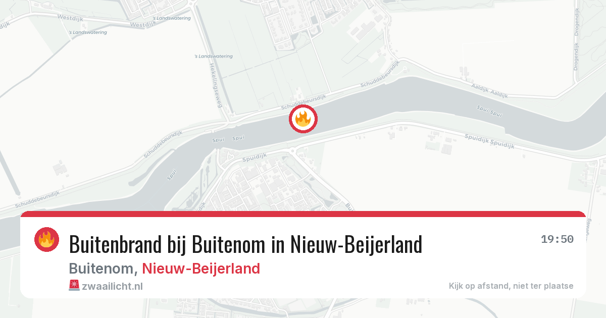 Buitenbrand bij Buitenom in Nieuw-Beijerland — 1 jul 2026