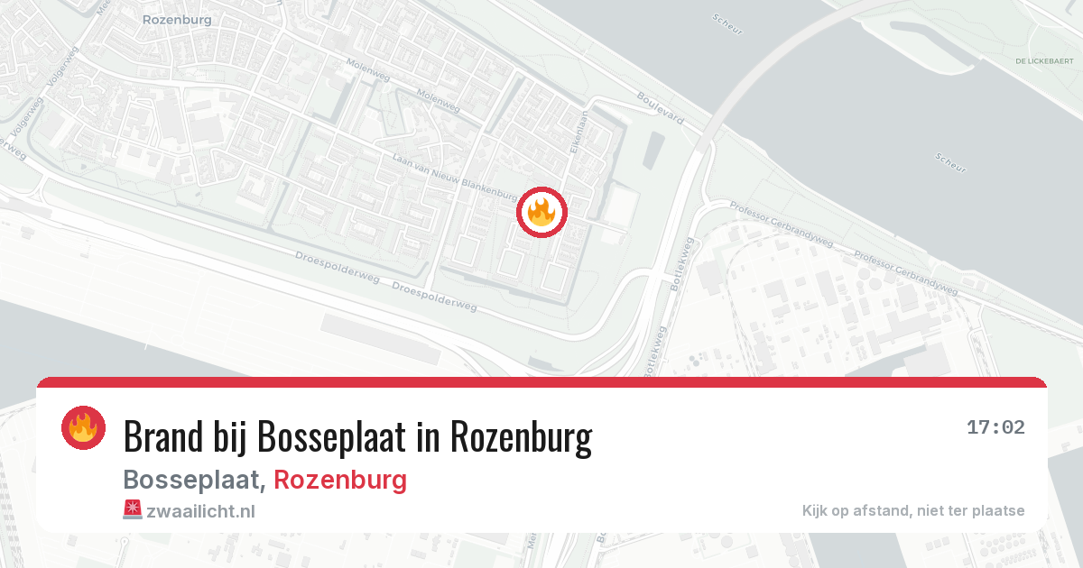 Brand bij Bosseplaat in Rozenburg — 14 jul 2026