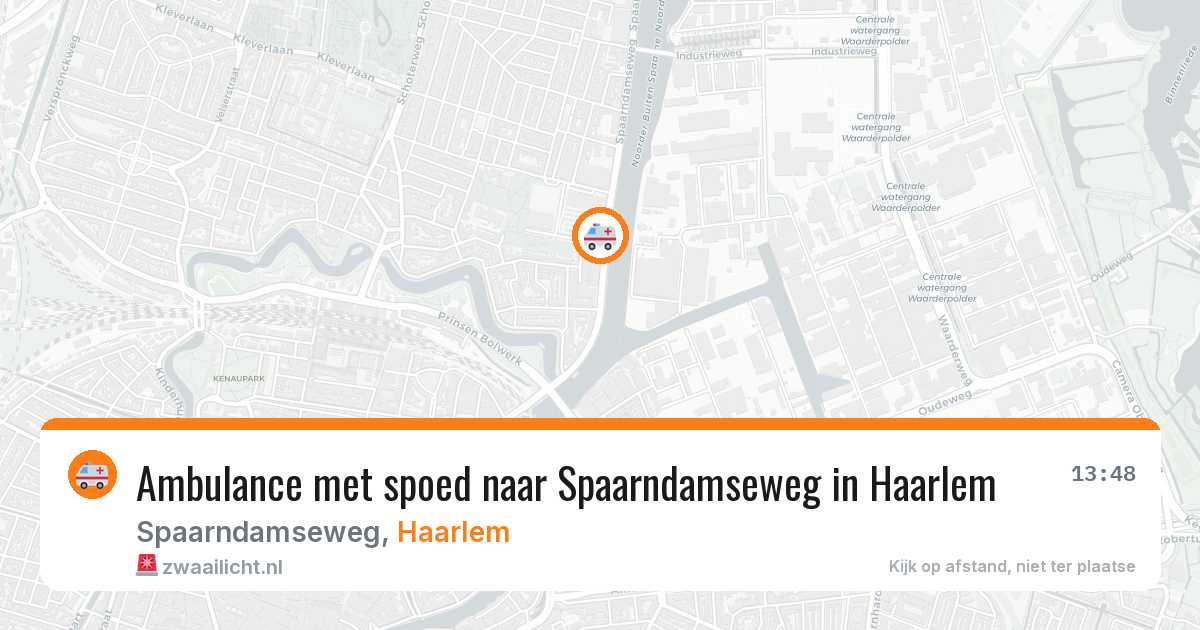 Ambulance met spoed naar Spaarndamseweg in Haarlem — 18 jun 2026