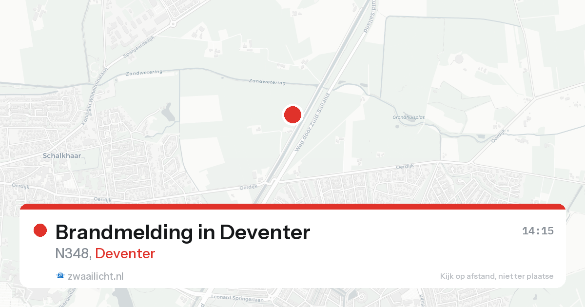 Brandmelding in Deventer — 18 aug 2026