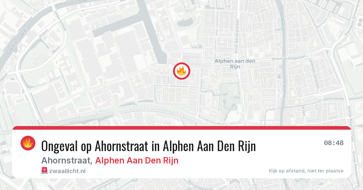 Ongeval op Ahornstraat in Alphen Aan Den Rijn — 7 jun 2026