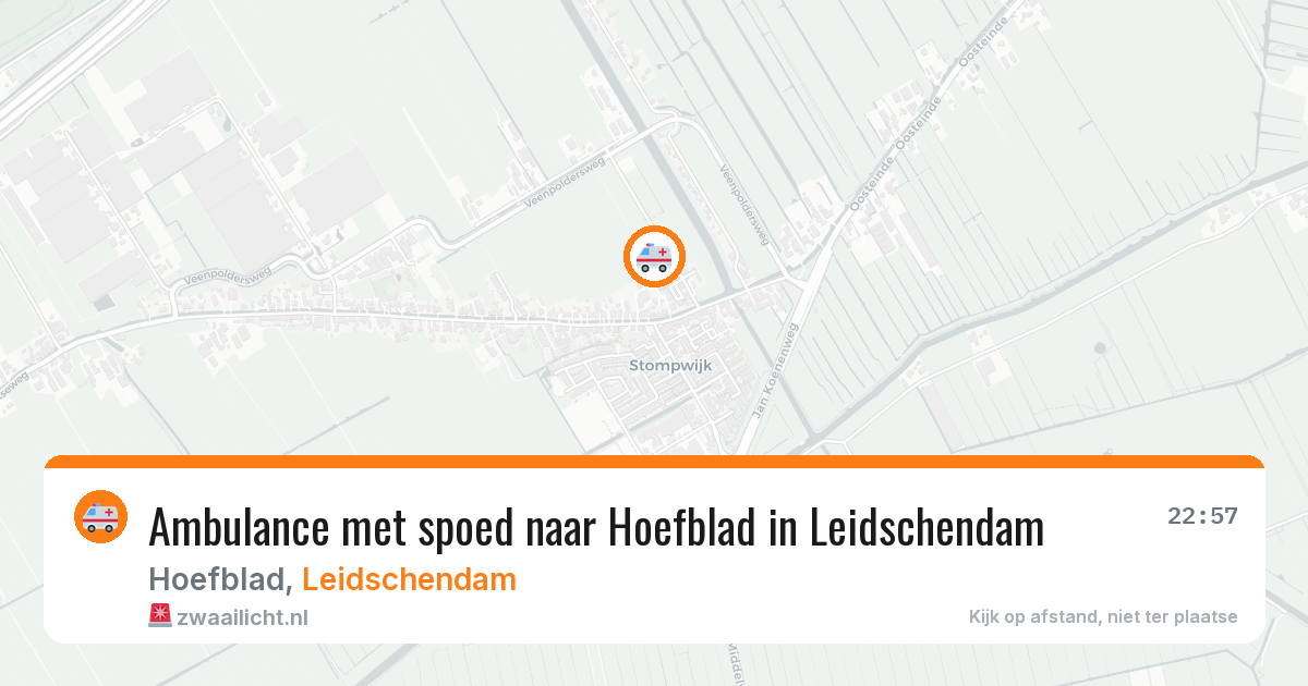 Ambulance met spoed naar Hoefblad in Leidschendam — 26 feb 2026