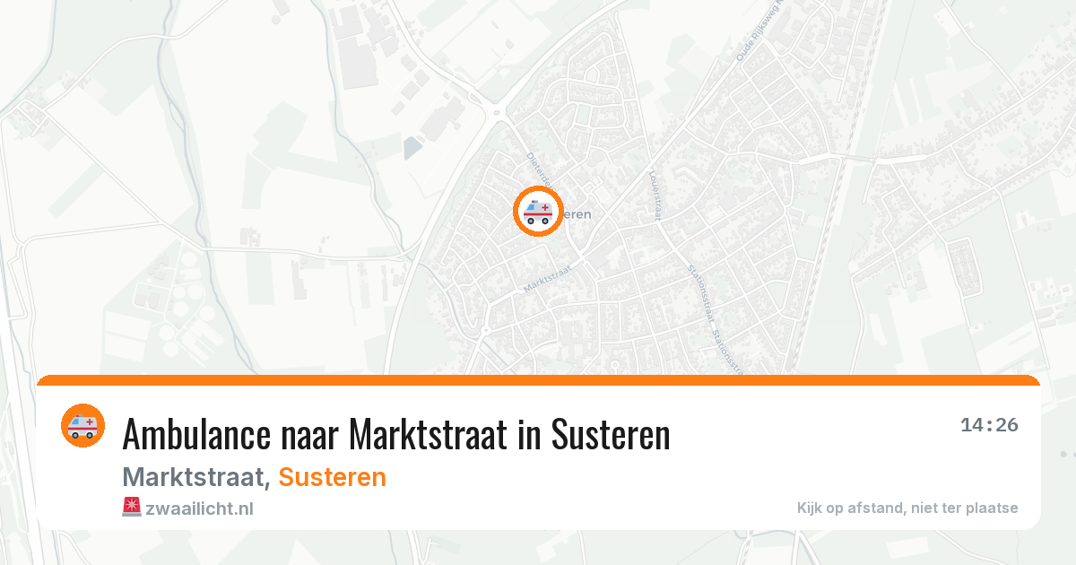 Ambulance naar Marktstraat in Susteren — 27 mei 2026