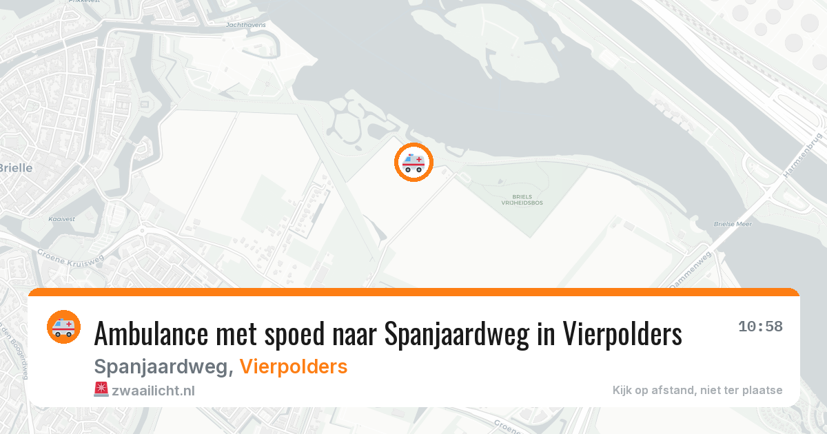 Ambulance met spoed naar Spanjaardweg in Vierpolders — 7 aug 2026