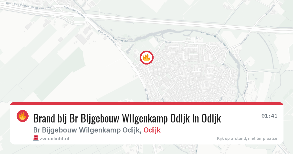 Brand bij Br Bijgebouw Wilgenkamp Odijk in Odijk — 1 apr 2026