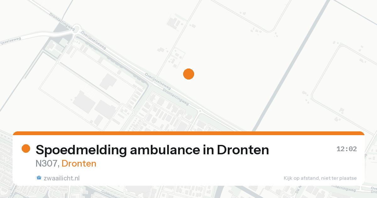 Spoedmelding ambulance in Dronten — 16 aug 2026