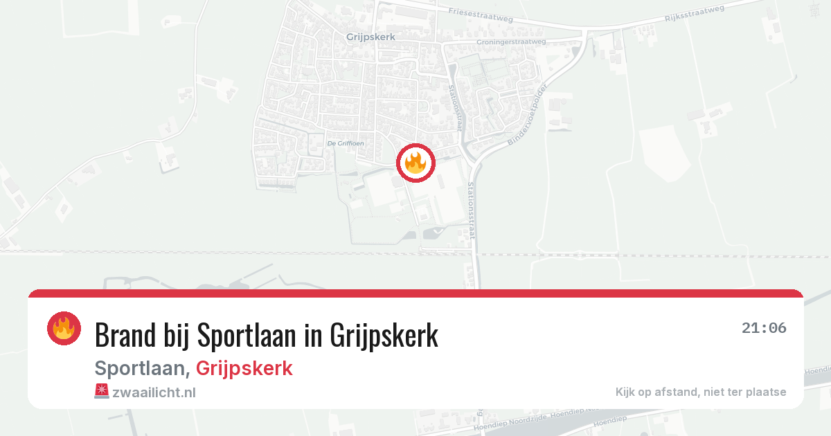 Brand bij Sportlaan in Grijpskerk — 14 mei 2026
