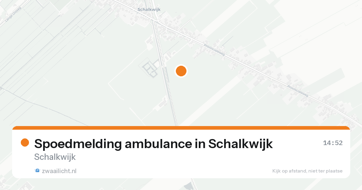 Spoedmelding ambulance in Schalkwijk — 11 aug 2026