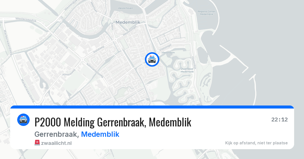 P2000 Melding Gerrenbraak, Medemblik — 17 mrt 2026