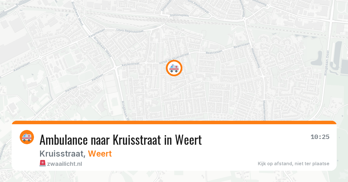Ambulance naar Kruisstraat in Weert — 6 jul 2026