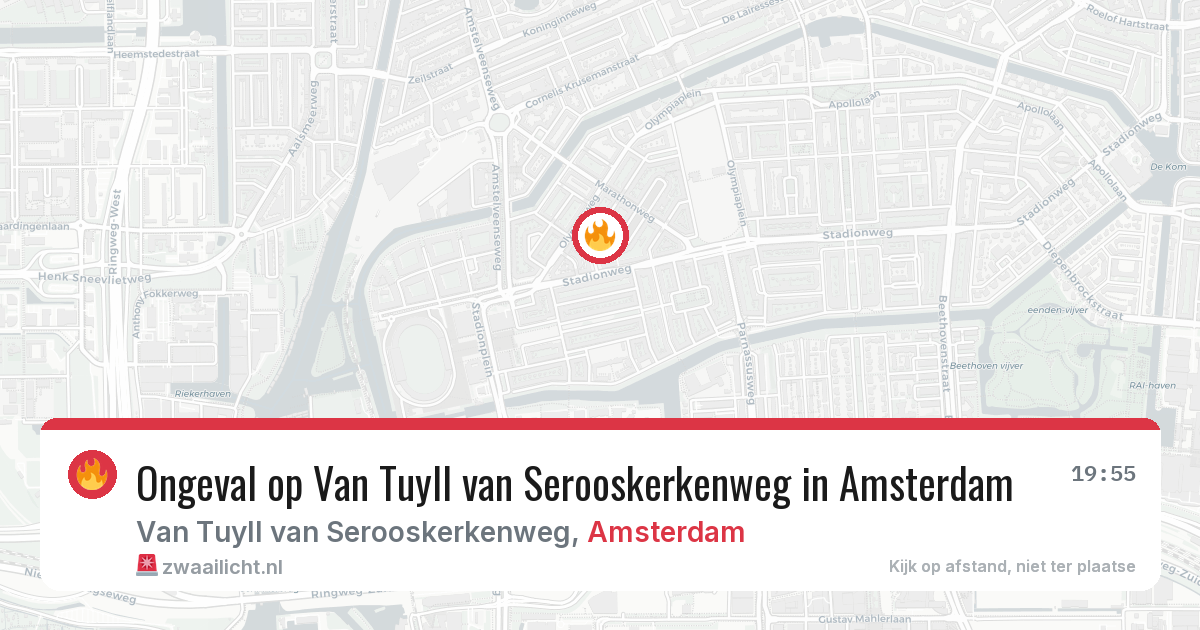 Ongeval op Van Tuyll van Serooskerkenweg in Amsterdam — 23 jun 2026