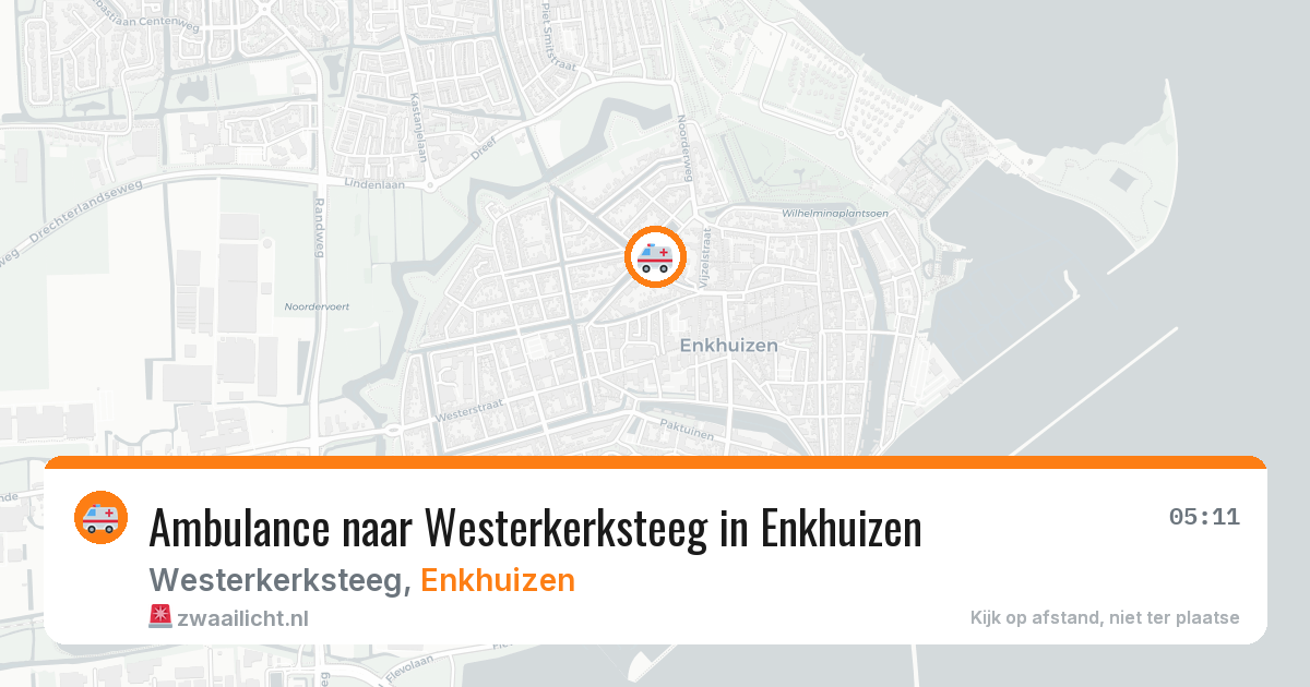 Ambulance naar Westerkerksteeg in Enkhuizen — 17 mrt 2026