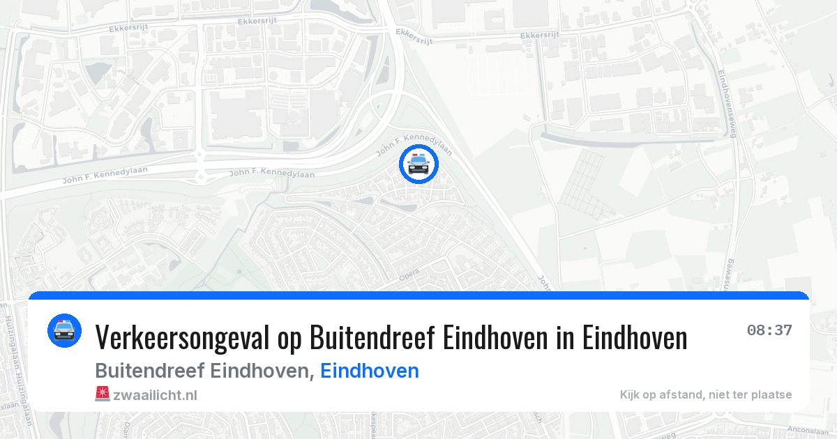 Verkeersongeval op Buitendreef Eindhoven in Eindhoven — 21 mrt 2026