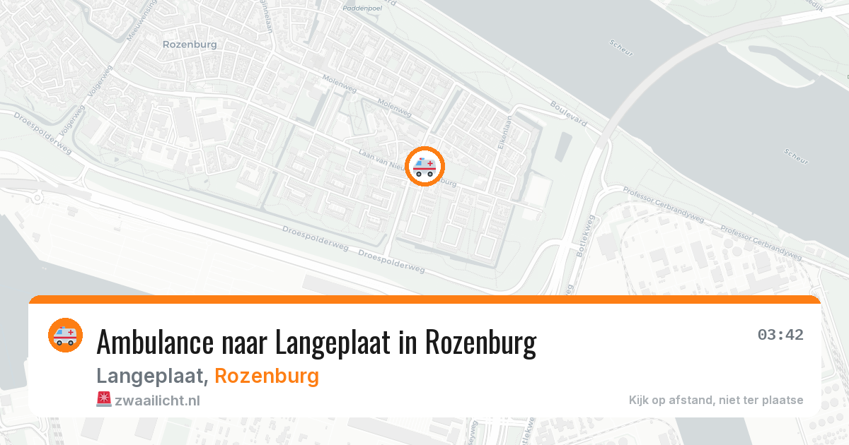 Ambulance naar Langeplaat in Rozenburg — 15 jul 2026