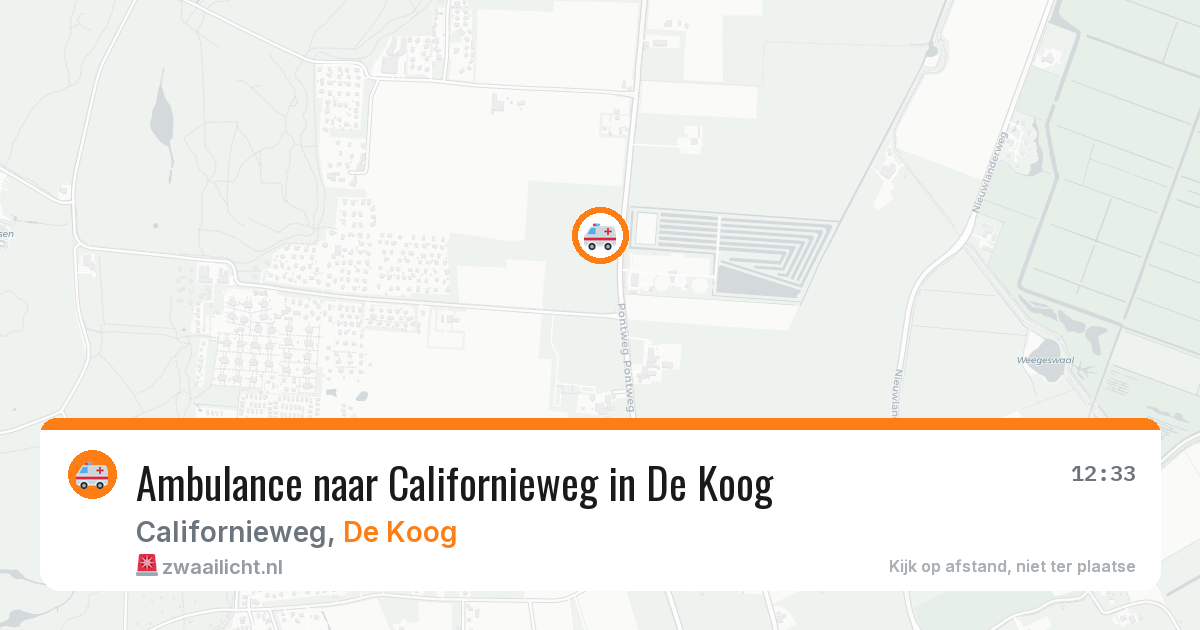 Ambulance naar Californieweg in De Koog — 21 mrt 2026