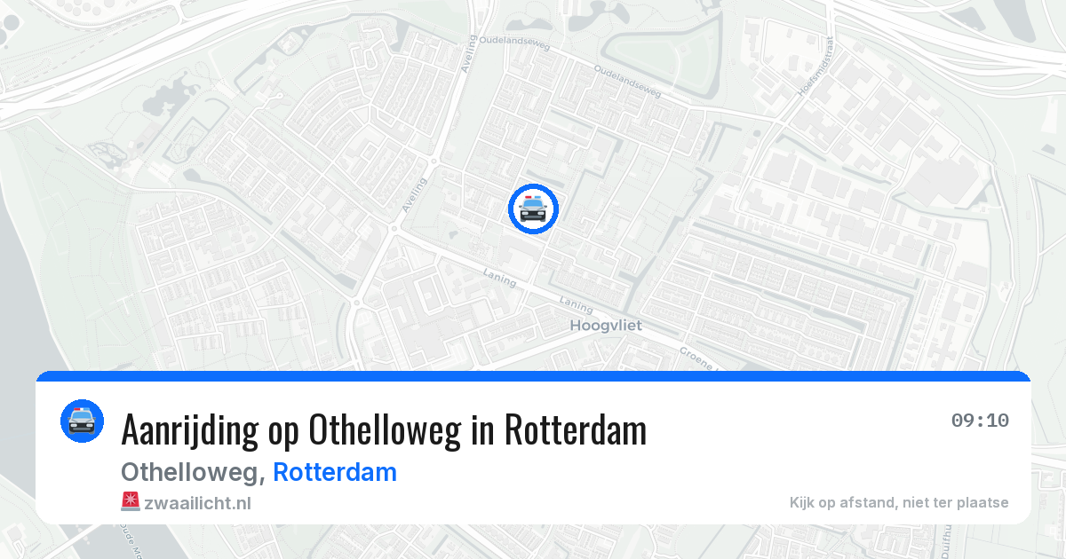 Aanrijding op Othelloweg in Rotterdam — 9 jun 2026