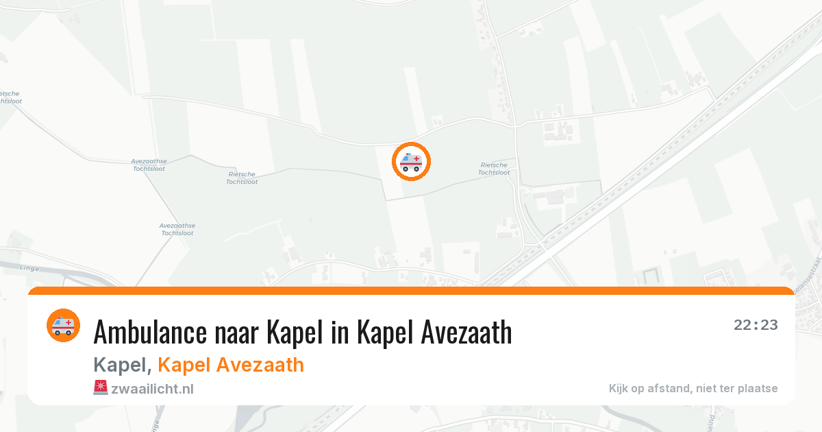 Ambulance naar Kapel in Kapel Avezaath — 18 mrt 2026