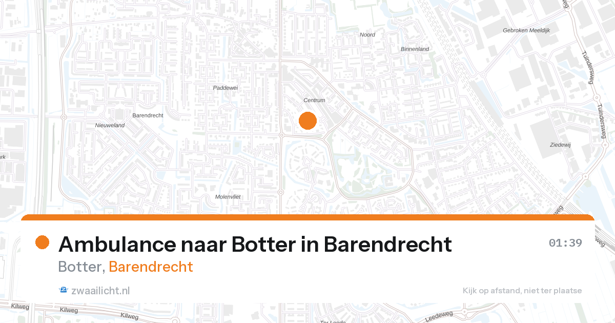 Ambulance naar Botter in Barendrecht — 7 feb 2026