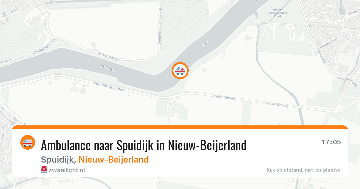 Ambulance naar Spuidijk in Nieuw-Beijerland — 22 apr 2026