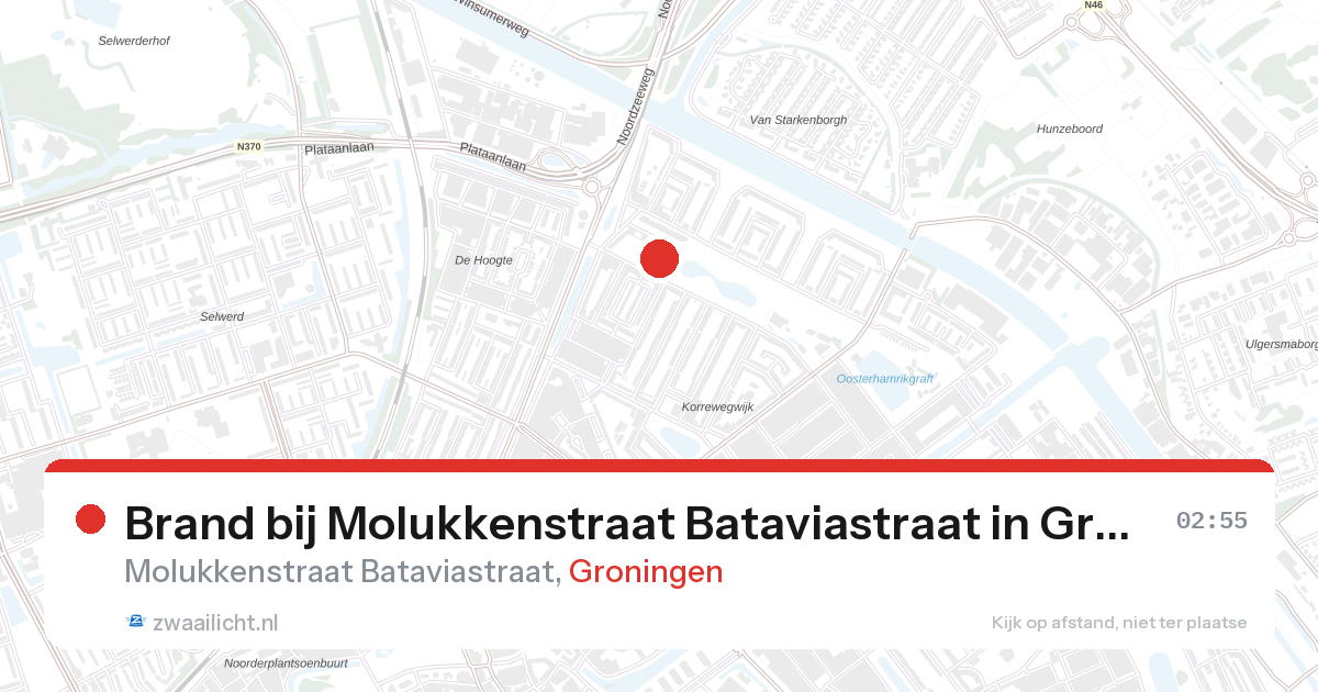 Brand bij Molukkenstraat Bataviastraat in Groningen — 1 feb 2026