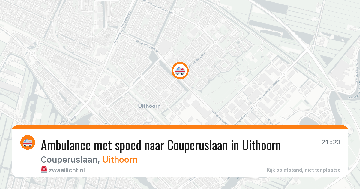 Ambulance met spoed naar Couperuslaan in Uithoorn — 29 mei 2026