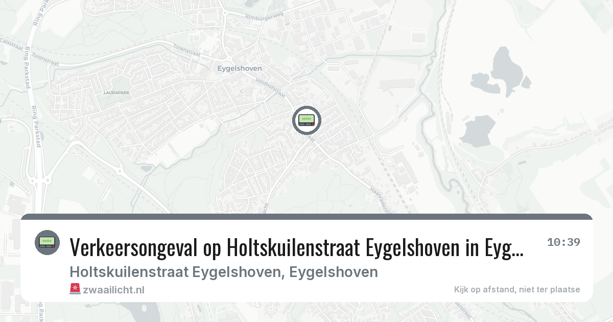 Verkeersongeval op Holtskuilenstraat Eygelshoven in Eygelshoven — 25 jul 2026