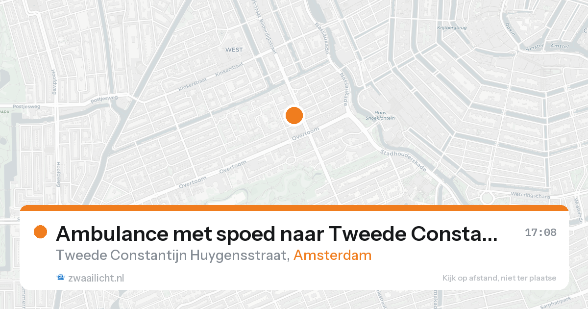 Ambulance met spoed naar Tweede Constantijn Huygensstraat in Amsterdam — 31 jan 2026
