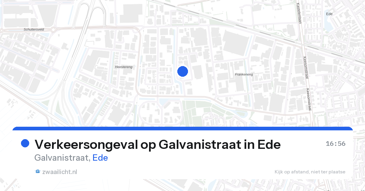 Verkeersongeval op Galvanistraat in Ede — 26 aug 2026