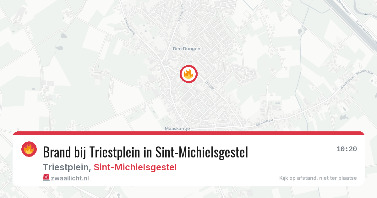 Brand bij Triestplein in Sint-Michielsgestel — 5 aug 2026