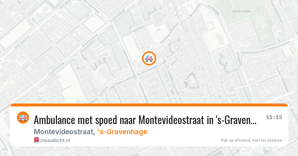 Ambulance met spoed naar Montevideostraat in 's-Gravenhage — 2 apr 2026