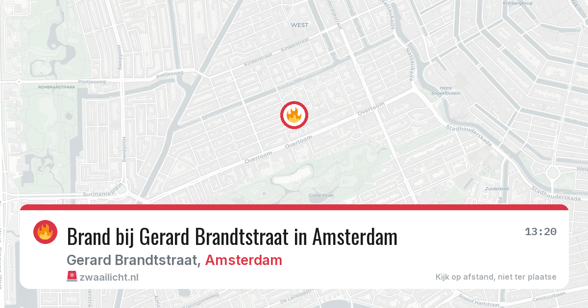 Brand bij Gerard Brandtstraat in Amsterdam — 23 mei 2026