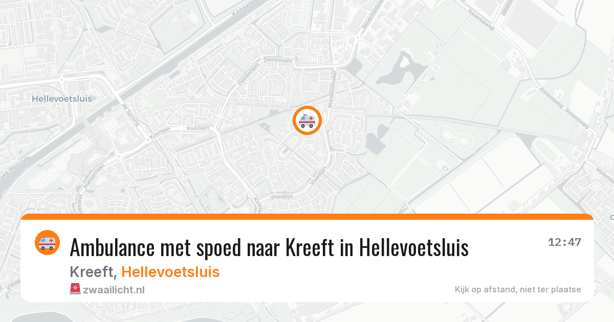 Ambulance met spoed naar Kreeft in Hellevoetsluis — 1 jun 2026