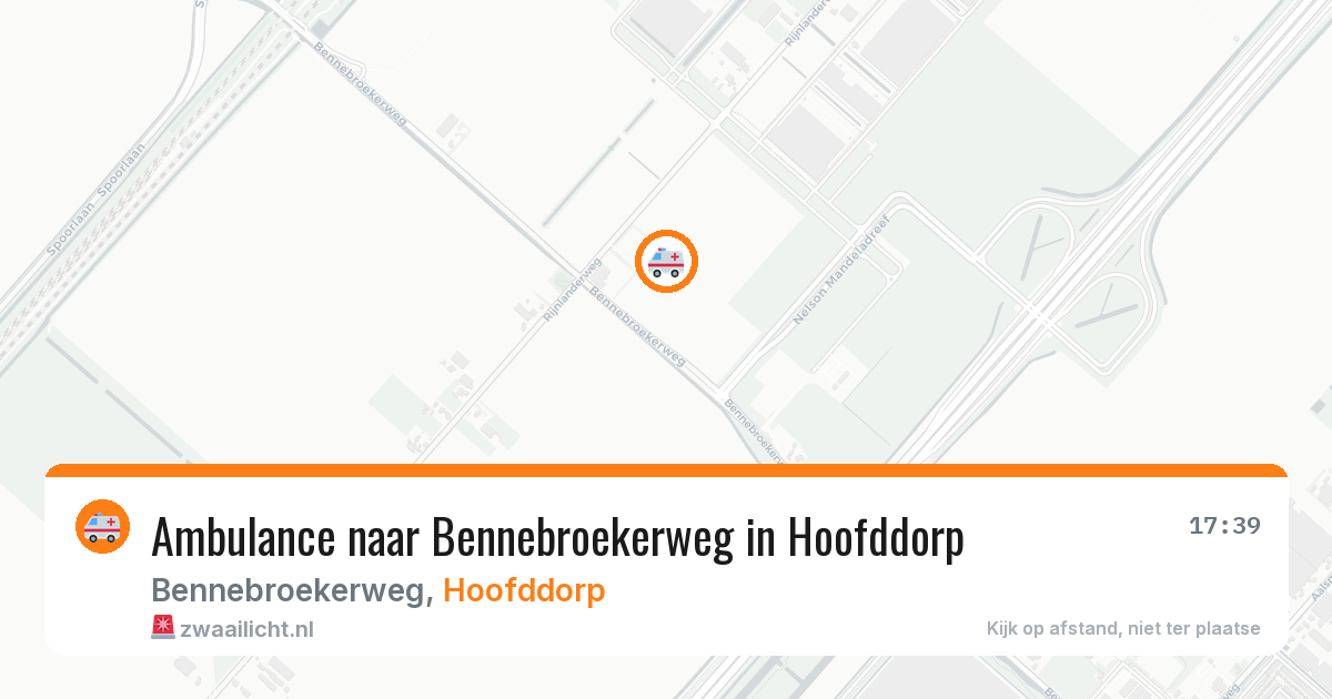 Ambulance naar Bennebroekerweg in Hoofddorp — 10 mei 2026