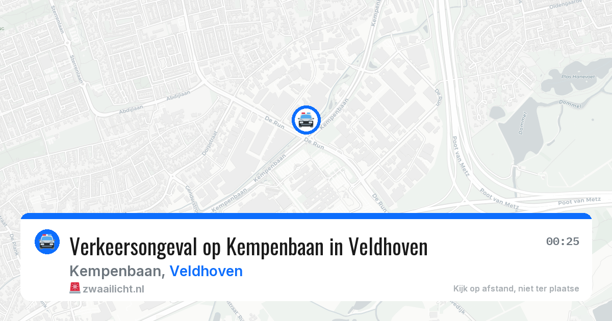 Verkeersongeval op Kempenbaan in Veldhoven — 30 mrt 2026