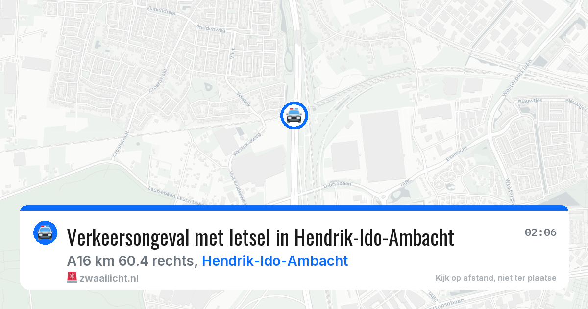 Verkeersongeval met letsel in Hendrik-Ido-Ambacht — 11 aug 2026